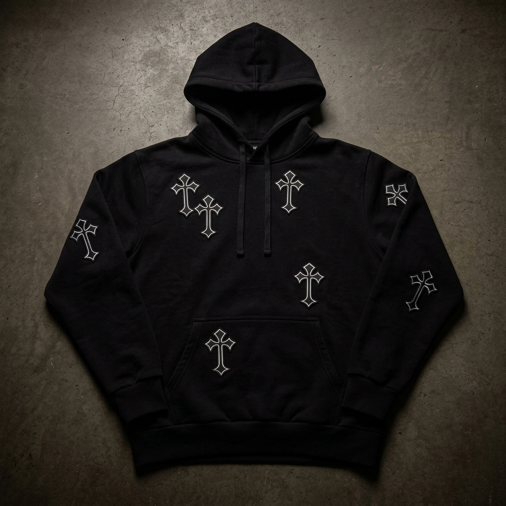 Blackout Crosses Hoodie