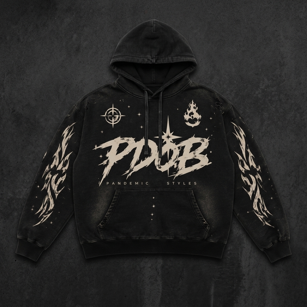 PDOB Outbreak Hoodie — Vintage Black