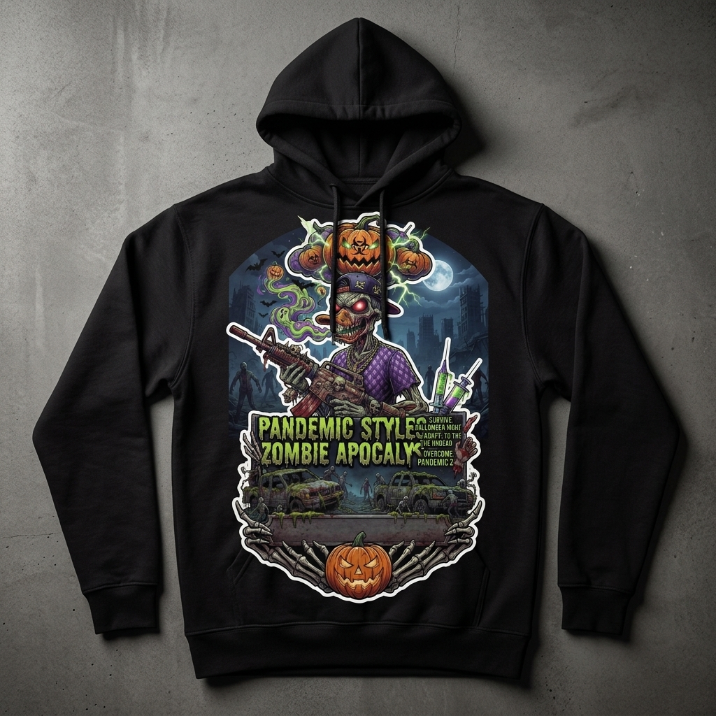 Zombie Apocalypse Halloween Hoodie
